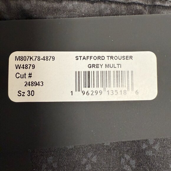 NWT Men's PAIGE Stafford Trouser Printed Slim Fit Pant | Size W30 L32 - Picture 9 of 13